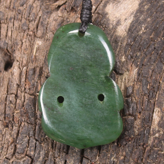 Hapopo Pounamu Hei Tiki - NZ Greenstone