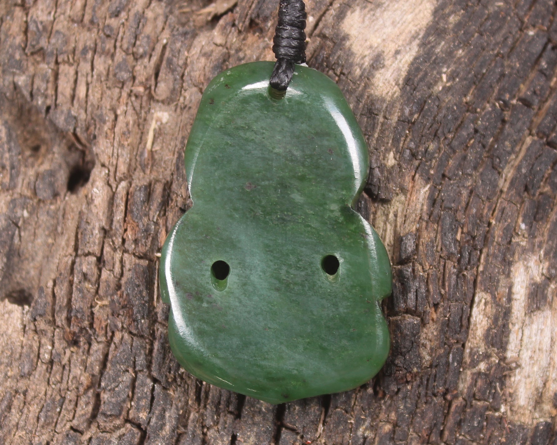 Hapopo Pounamu Hei Tiki - NZ Greenstone