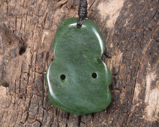Hapopo Pounamu Hei Tiki - NZ Greenstone