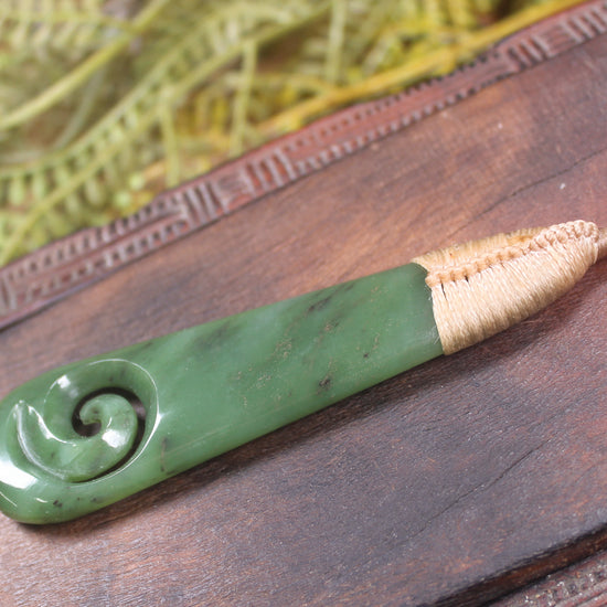 Roimata with Koru Pounamu Pendant - NZ Greenstone