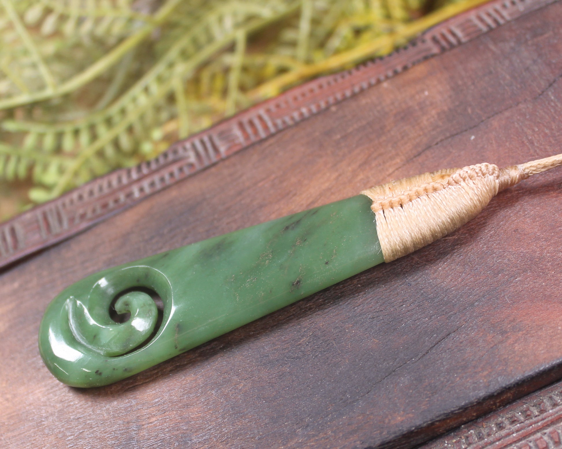 Roimata with Koru Pounamu Pendant - NZ Greenstone