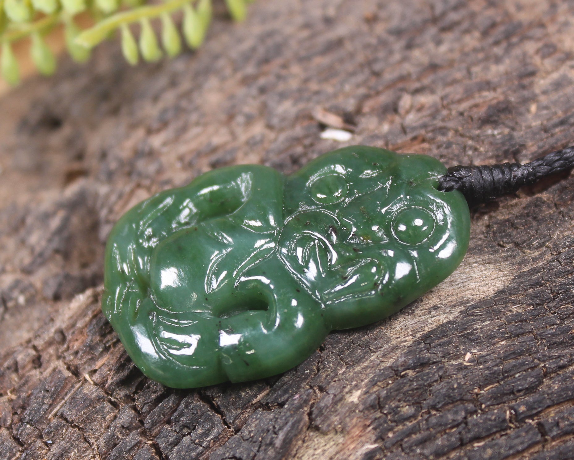 Hapopo Pounamu Hei Tiki - NZ Greenstone