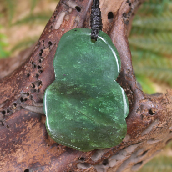 Hapopo Pounamu Hei Tiki - NZ Greenstone