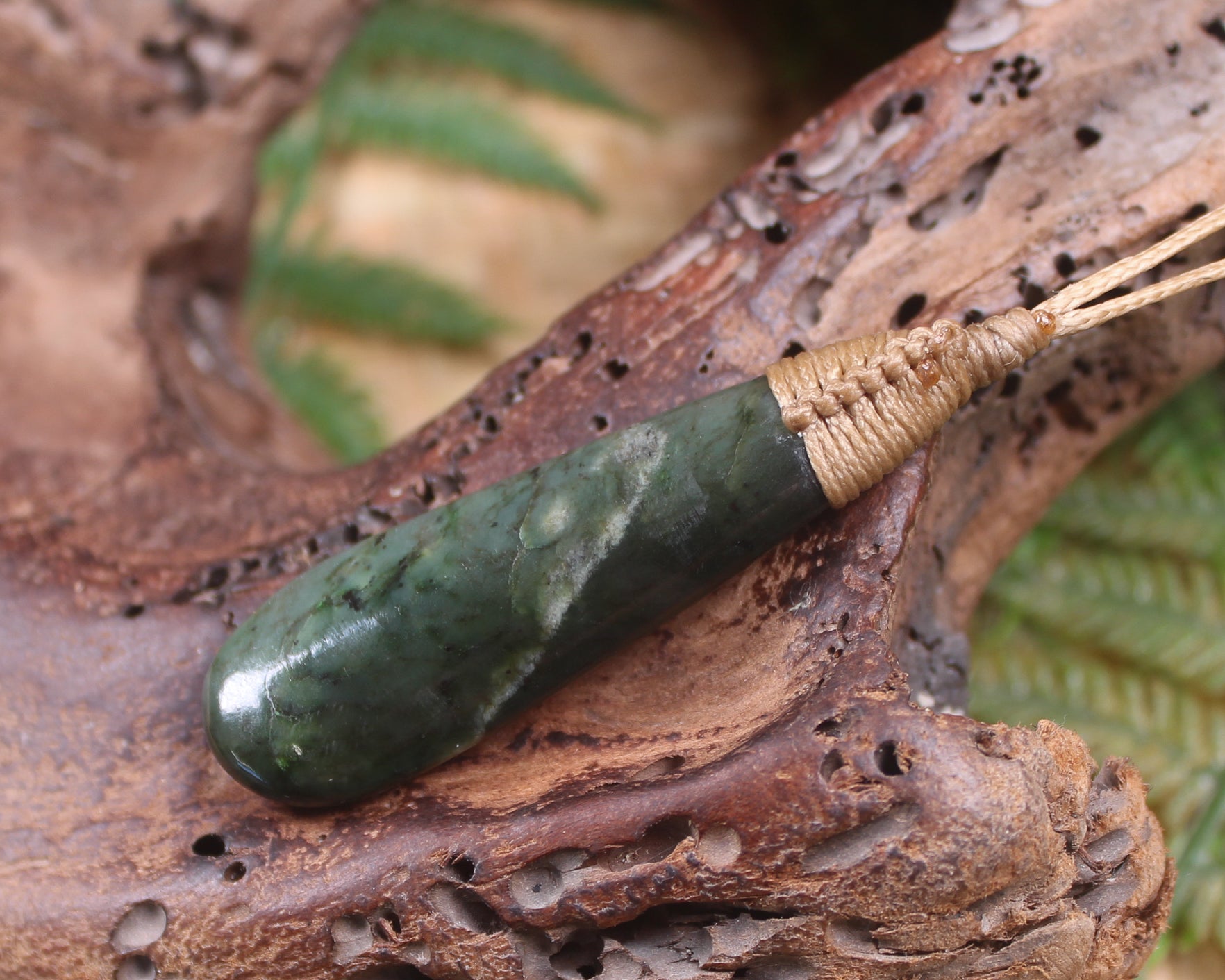 Rimu Pounamu Roimata Pendant - NZ Greenstone