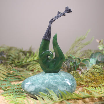 Matau Sculpture carved from Pounamu