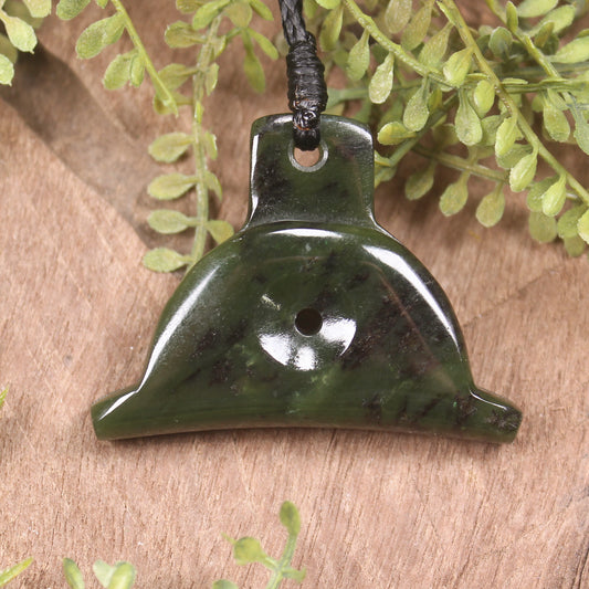 Rimu Pounamu Dog Whistle Pendant - NZ Greenstone