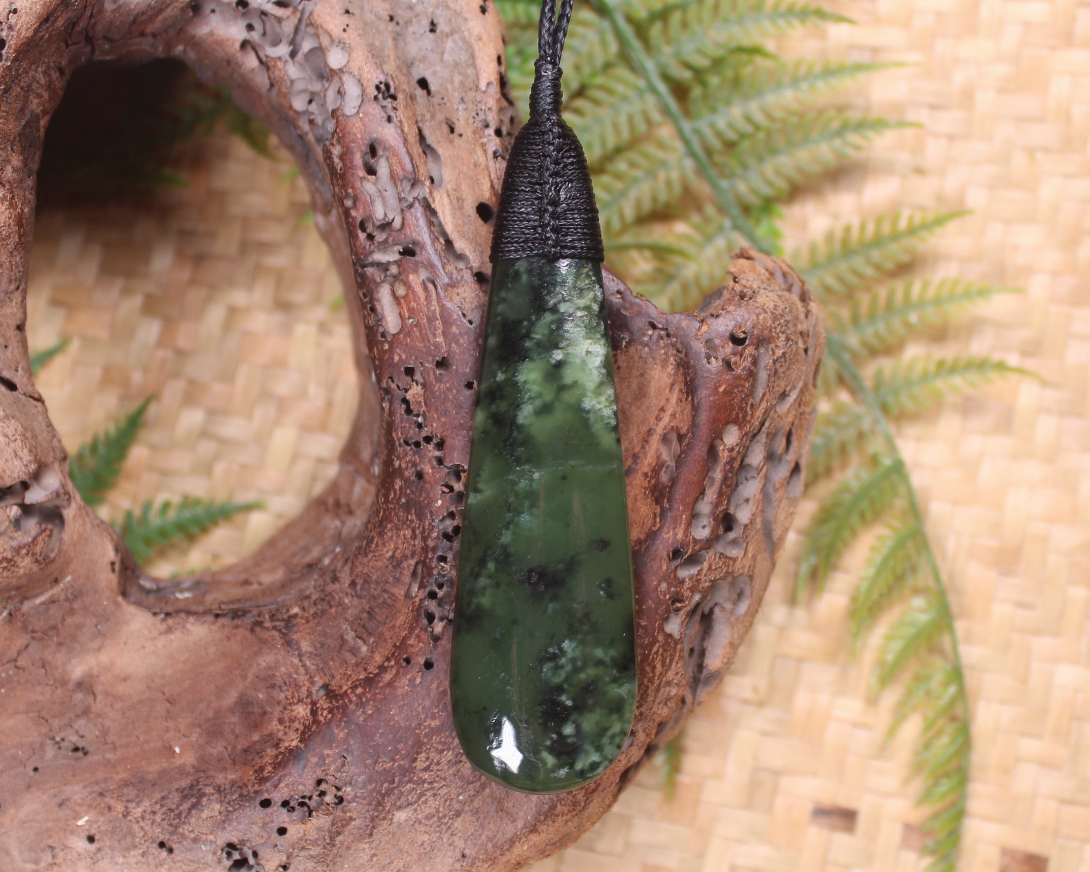 Rimu Pounamu Roimata Pendant - NZ Greenstone