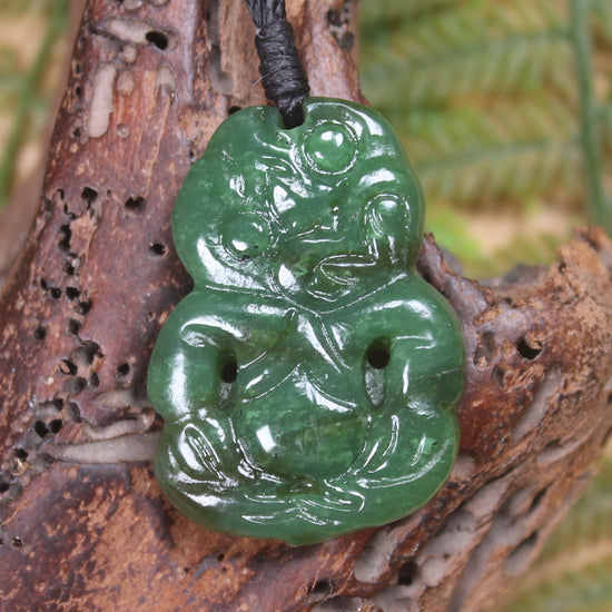 Hapopo Pounamu Hei Tiki - NZ Greenstone