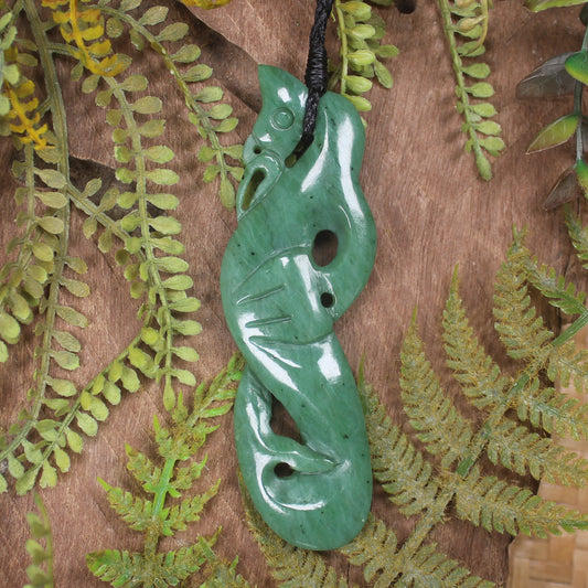 Manaia carved from Hapopo Pounamu - NZ Greenstone