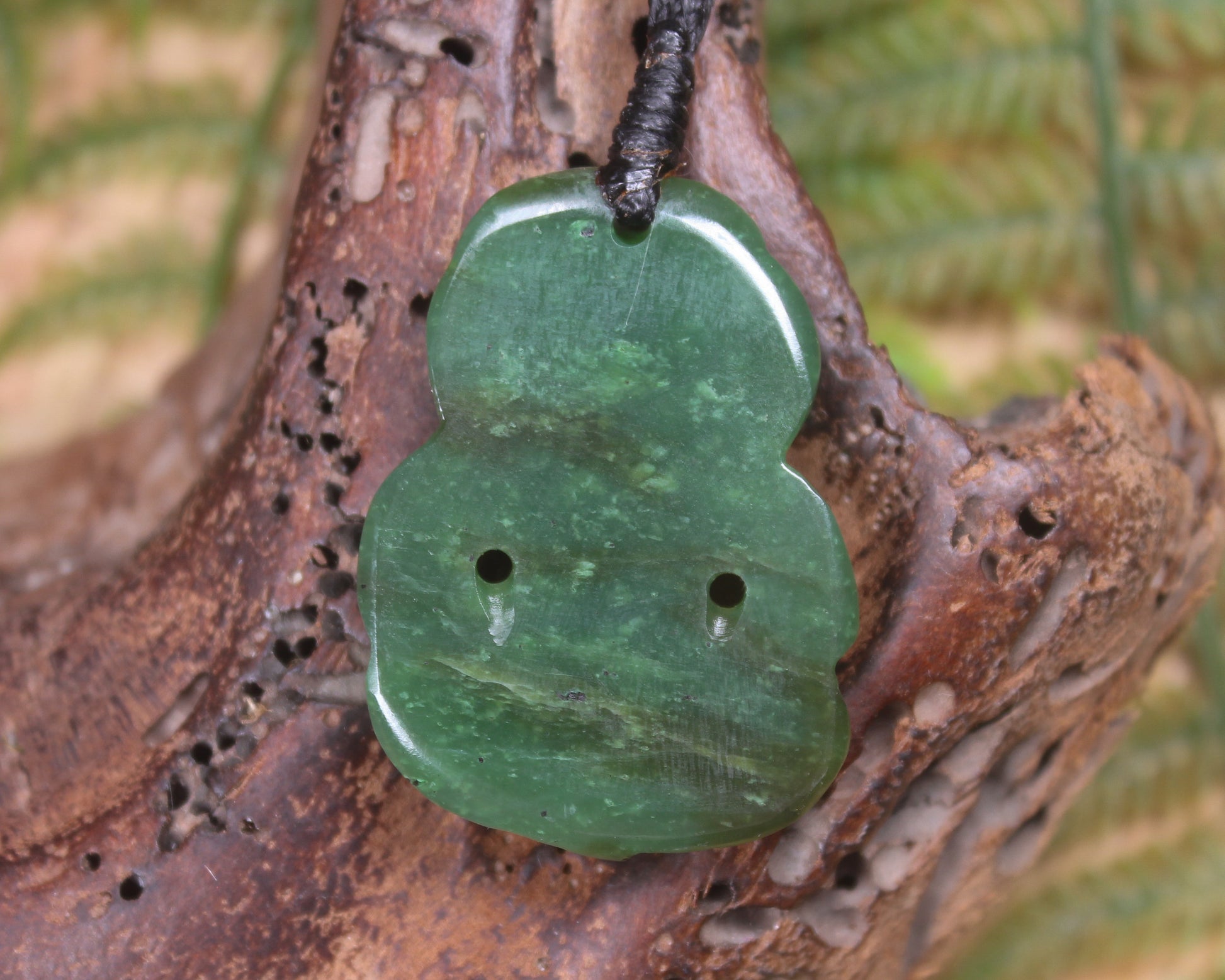 Hapopo Pounamu Hei Tiki - NZ Greenstone