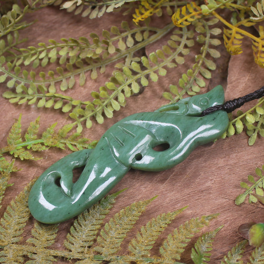 Manaia carved from Hapopo Pounamu - NZ Greenstone