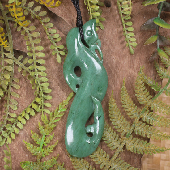 Manaia carved from Hapopo Pounamu - NZ Greenstone