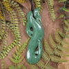 Manaia carved from Hapopo Pounamu - NZ Greenstone