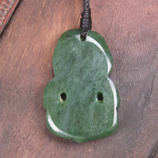 Hapopo Pounamu Hei Tiki - NZ Greenstone