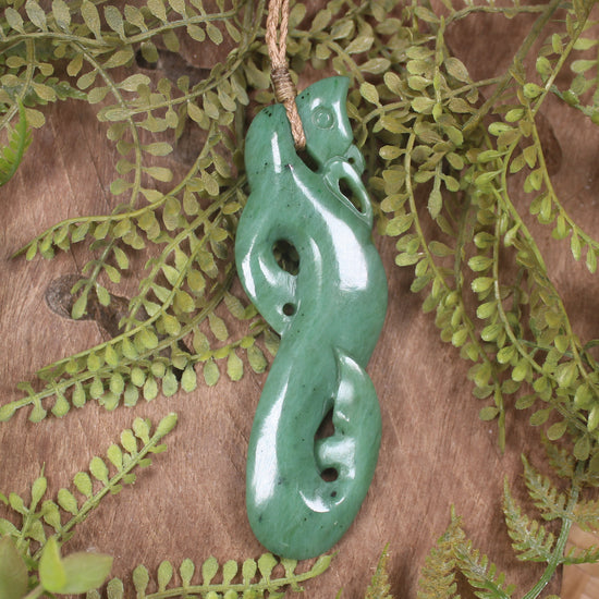 Manaia carved from Hapopo Pounamu - NZ Greenstone