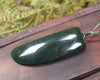 NZ Greenstone Medium Niho Taniwha Tooth Pendant (BM473) Kawakawa Pounamu