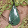 Roimata or Teardop carved from Inanga Pounamu - NZ Greenstone