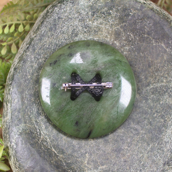 Pounamu Brooch