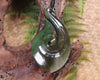 Hei Matau carved from Rimu Pounamu - NZ Greenstone