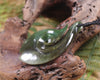 Hei Matau carved from Rimu Pounamu - NZ Greenstone