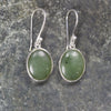 Roimata or Teardrop earrings carved from Hapopo Pounamu - NZ Greenstone