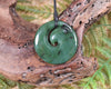 Koru carved from Hapopo Pounamu - NZ Greenstone