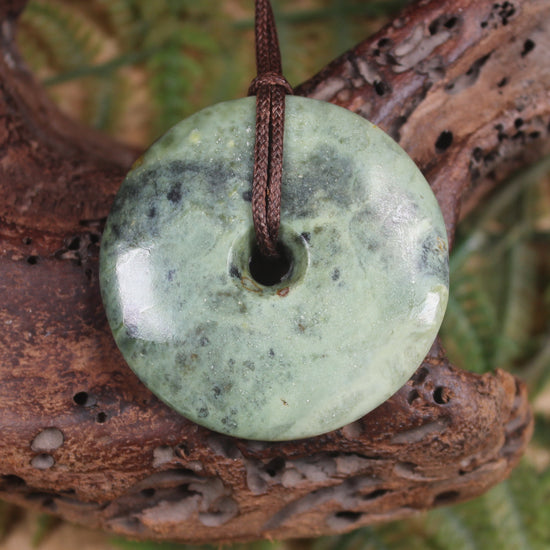 Porowhita carved from Rimu Pounamu - NZ Greenstone