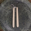 Earrings carved from Whale Bone