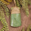Flower Jade Pounamu Toki pendant - NZ Greenstone