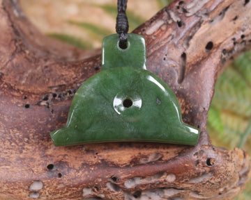 Dog Whistle carved from Kawakawa Pounamu - NZ Greenstone