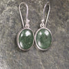 Roimata or Teardrop earrings carved from Hapopo Pounamu - NZ Greenstone