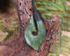 Hei Matau carved from Hapopo Pounamu - NZ Greenstone