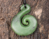 Koru carved from Hapopo Pounamu - NZ Greenstone