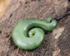 Koru carved from Hapopo Pounamu - NZ Greenstone