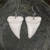 Shark Tooth Earrings carved from beef bone