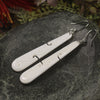 Roimata with Koru earrings carved from NZ Beef Bone