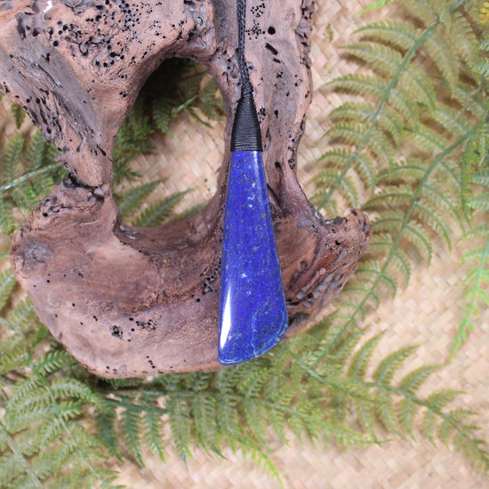 Toki or Adze carved from Lapis Lazuli