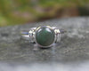 Sterling Silver Hapopo Pounamu Ring - NZ Greenstone