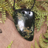 Flower Jade Pounamu Taniwha Tooth pendant