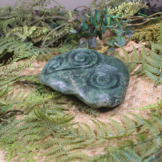 Freeform Kawakawa Pounamu Sculpture