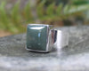 Sterling Silver Inanga Pounamu Ring - NZ Greenstone