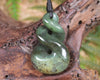 Twist or Pikorua carved from Hapopo Pounamu - NZ Greenstone