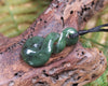 Twist or Pikorua carved from Hapopo Pounamu - NZ Greenstone
