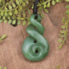 Twist carved from Hapopo Pounamu - NZ Greenstone