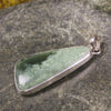 Kawakawa Pounamu pendant set in Sterling Silver - NZ Greenstone