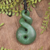 Twist carved from Hapopo Pounamu - NZ Greenstone