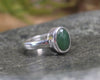 Sterling Silver Kawakawa Pounamu Ring - NZ Greenstone