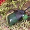 Flower Jade Pounamu Toki Pendant - NZ Greenstone