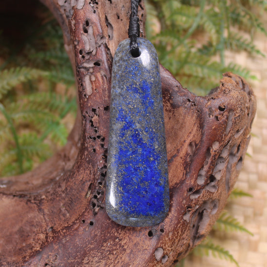 Toki or Adze carved from Lapis Lazuli