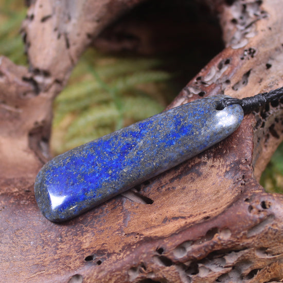 Toki or Adze carved from Lapis Lazuli